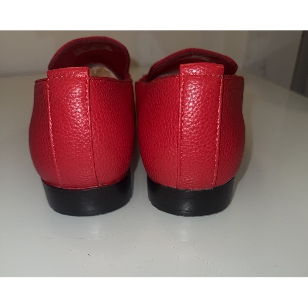 After Midnite Red with Gold Lion Emblem Slip-on Men's Dress Shoes Style # 6911 - Picture 5 of 10